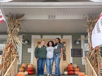 ronald mcdonald house with nursing students standing in front of it Marywood Nursing Faculty and Students Support Ronald McDonald House Scranton